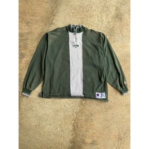 Vintage 90’s Champion Cut Sew Center Quarter Zip Pullover